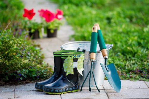 Modern minimalist garden design in Wembley
